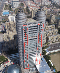 煙臺蜀山區(qū)電信大樓外墻清洗